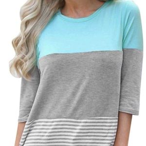 Women’s casual 3/4 length sleeve tshirt